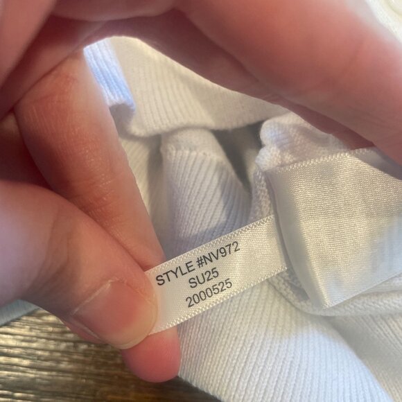 NWT Madewell Women's Sz M White Crewneck Cardigan in 100% Cotton Slim NV972 - Picture 12 of 12